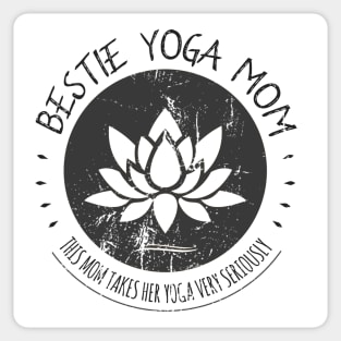 Bestie Yoga Mom, Yoga design Sticker